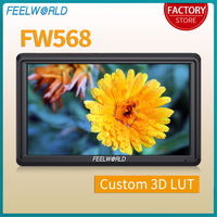 FEELWORLD FW568 6 Inch DSLR Camera Field Monitor with Waveform LUTs Video Peaking Focus Assist 1920x1080 IPS 4K HDMI In/ Out