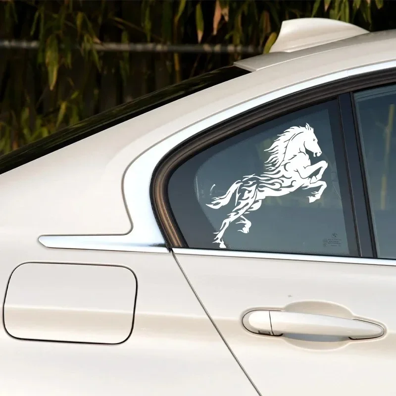 Stammes hengst Pferd Mustang Flamme Auto Vinyl gestanzte Aufkleber Aufkleber Vinyl Hobby Auto Stoßstange Aufkleber
