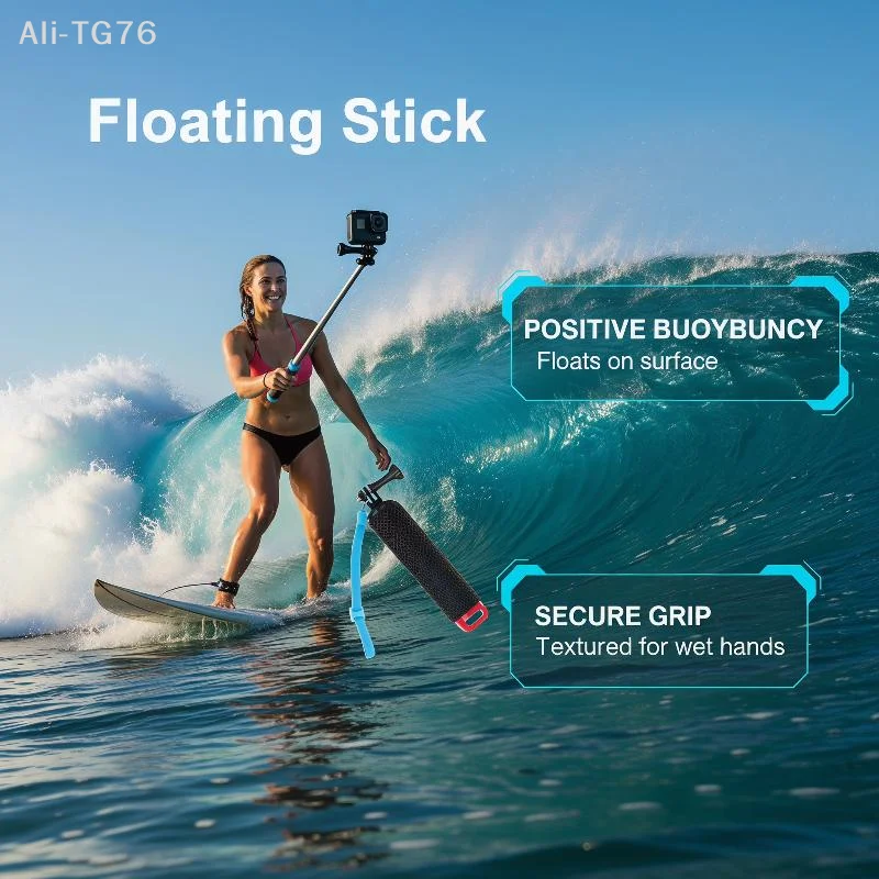 [P] Insta360 X5 X4 X3 Floating Selfie Stick With Tripod For 13 12 11 Action6 5 Pro 4 3/X4/X3/ACE/PRO/GO For Diving Surfing