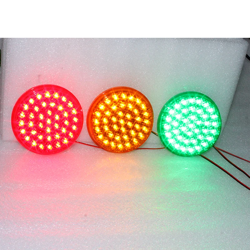 15 Years Factory Manufacturing 100mm Amber Smart Crosswalk LED Traffic Light Replacement Module Wick