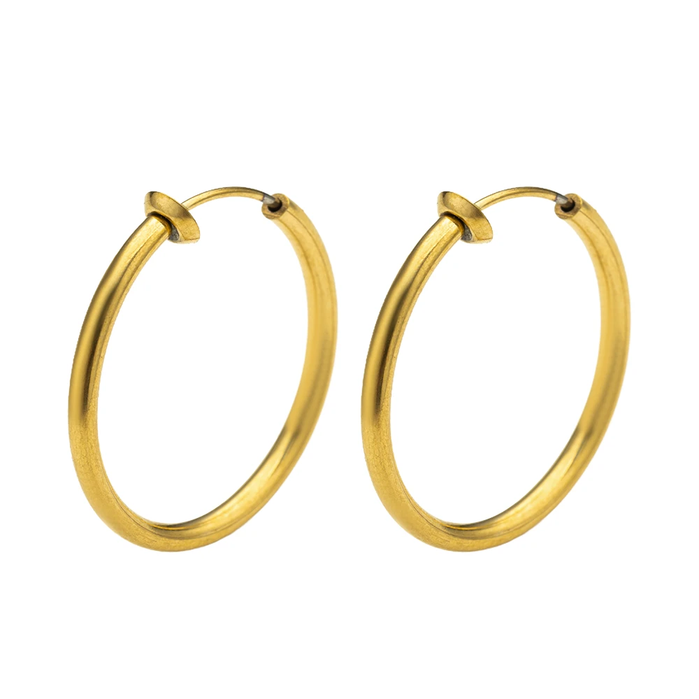 5Pairs Stainless Steel Nose Ring Hoop Clip on Fake Septum Non Piercing Spring Hoop Lip Ring Cartilage Earrings for Women image 3