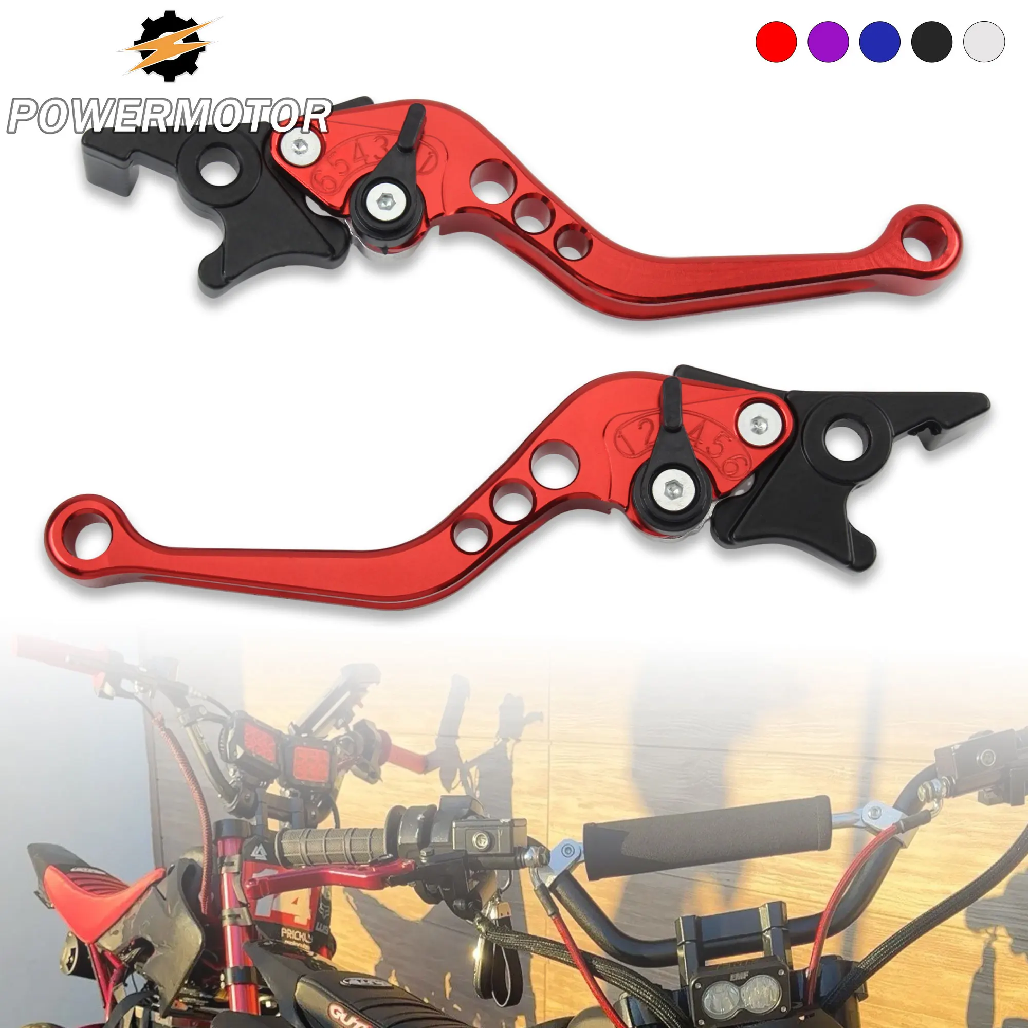 

Enduro Motorcycle Front Rear Disc Brakes Double Disc Brake Handle Lever for Honda Kawasaki Supermoto Brake & Clutch Levers Parts