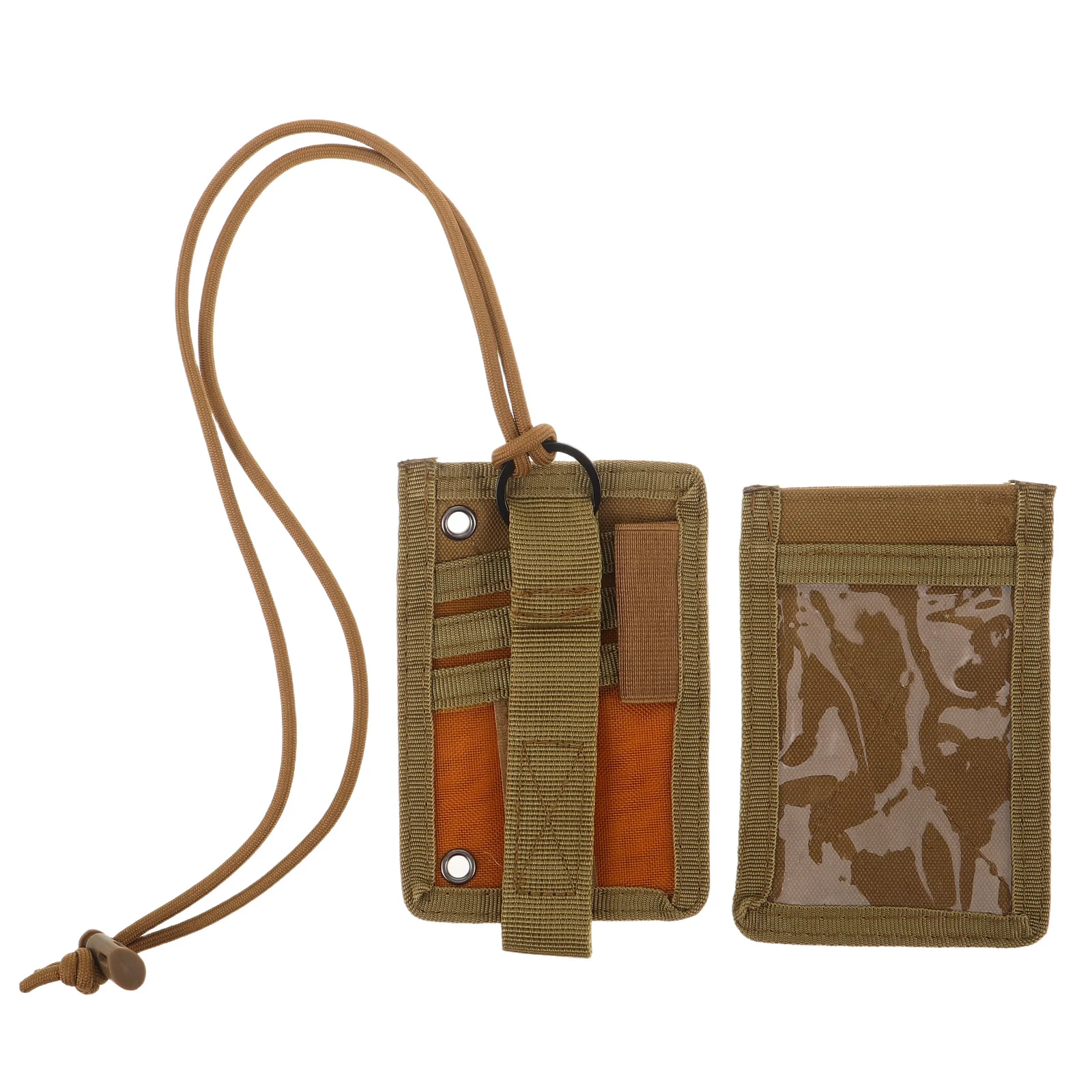 

Nylon Tactical Id Badge Holder Quick Detachable Rip-Away Adjustable Neck Strap Sturdy Badge Wallet for Workplace