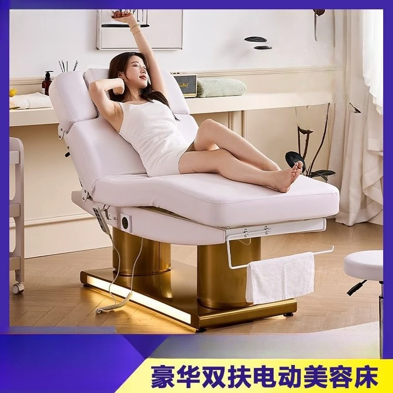 

Electric beauty bed essential oil SPA push back bone setting comfortable bed with face hole lying on multi-gear adjustment