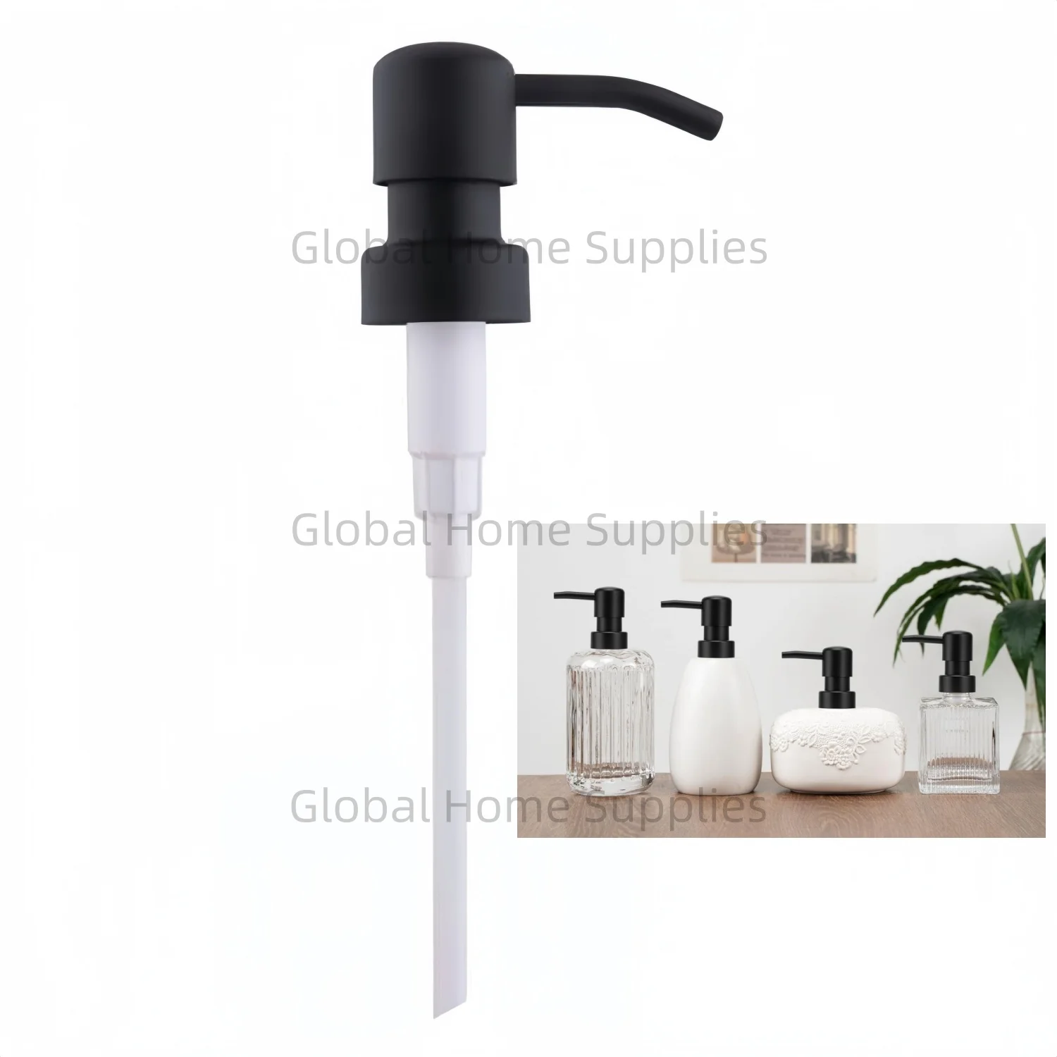 Soap Dispenser Pump Replacement for Standard 28/400 Thread Size Kitchen Soap Dispenser Pump Head for Regular Mouth Bottle