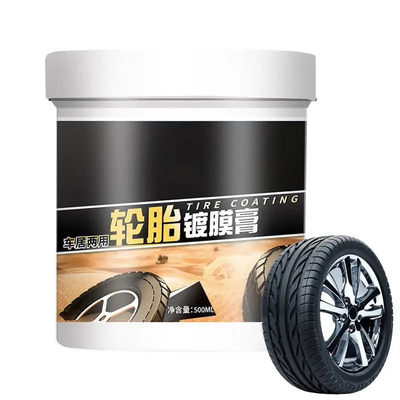 

Wheel Tire Cleaner Glazing Wheel Wax Waterproof Rim Shine Waterproof Wheel Care Products 500ml Solid Tire Coating Paste