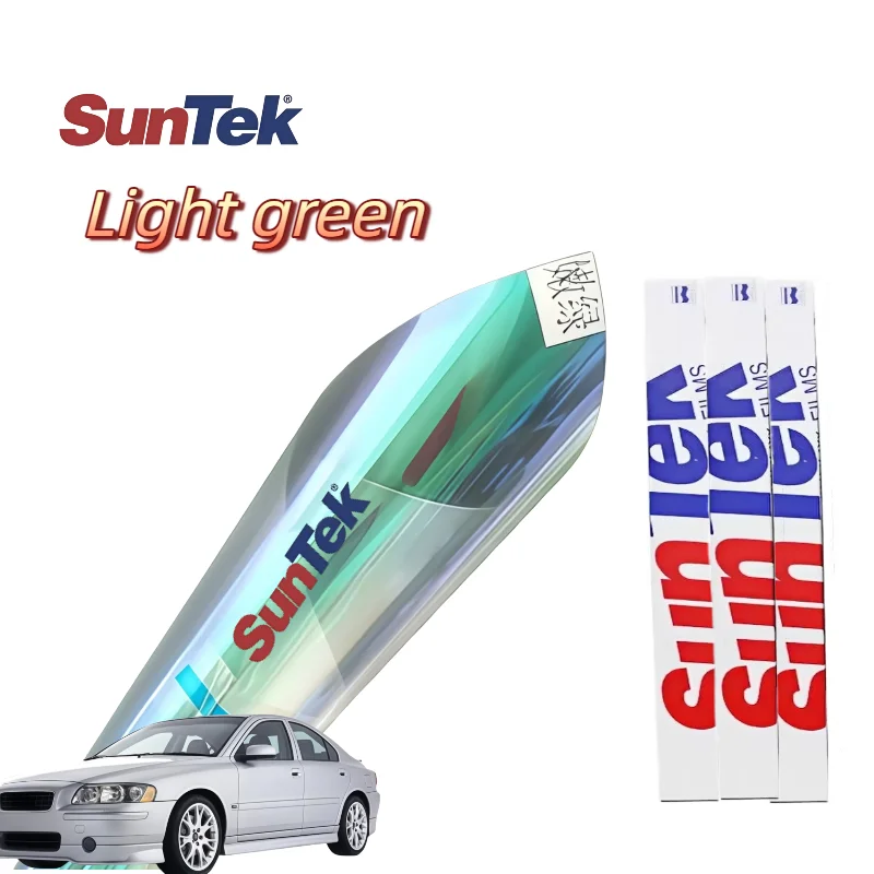 

Suntek Светло-зеленая пленка с автоматическим оттенком 72,5% VLT 28,% УФ-отклонение 13,4% IRR-блокирующая теплоизоляционная пленка натурального цвета для четкости