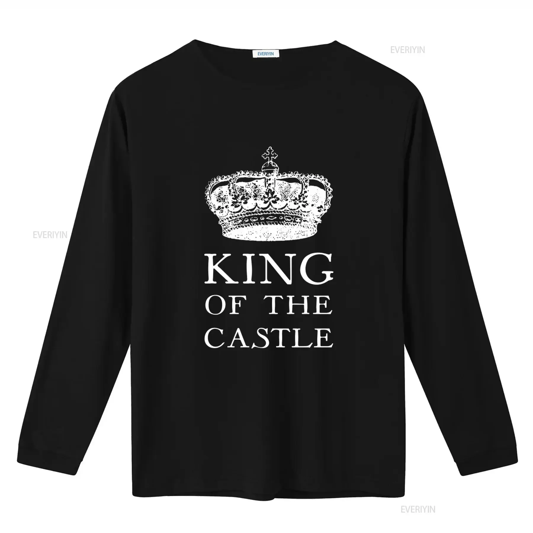 King of the Castle Crown T Shirt Perfect Father's Day for Him Dad Husband Boyfriend Royalty Inspired Design vintage Washed