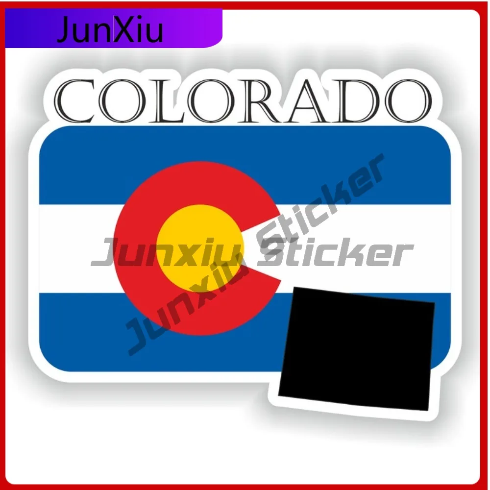 

Colorado America Funny Car Weatherproof Sticker Decoration Bumper Truck Badge Anti Shape Anime Funny Decoration Scratch Graphic