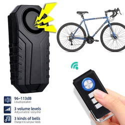 ONMYST Bicycle Vibration Alarm IP55 Waterproof Motorcycle Alarm Remote Control Wireless Anti-theft Bike Detector Alarm Device