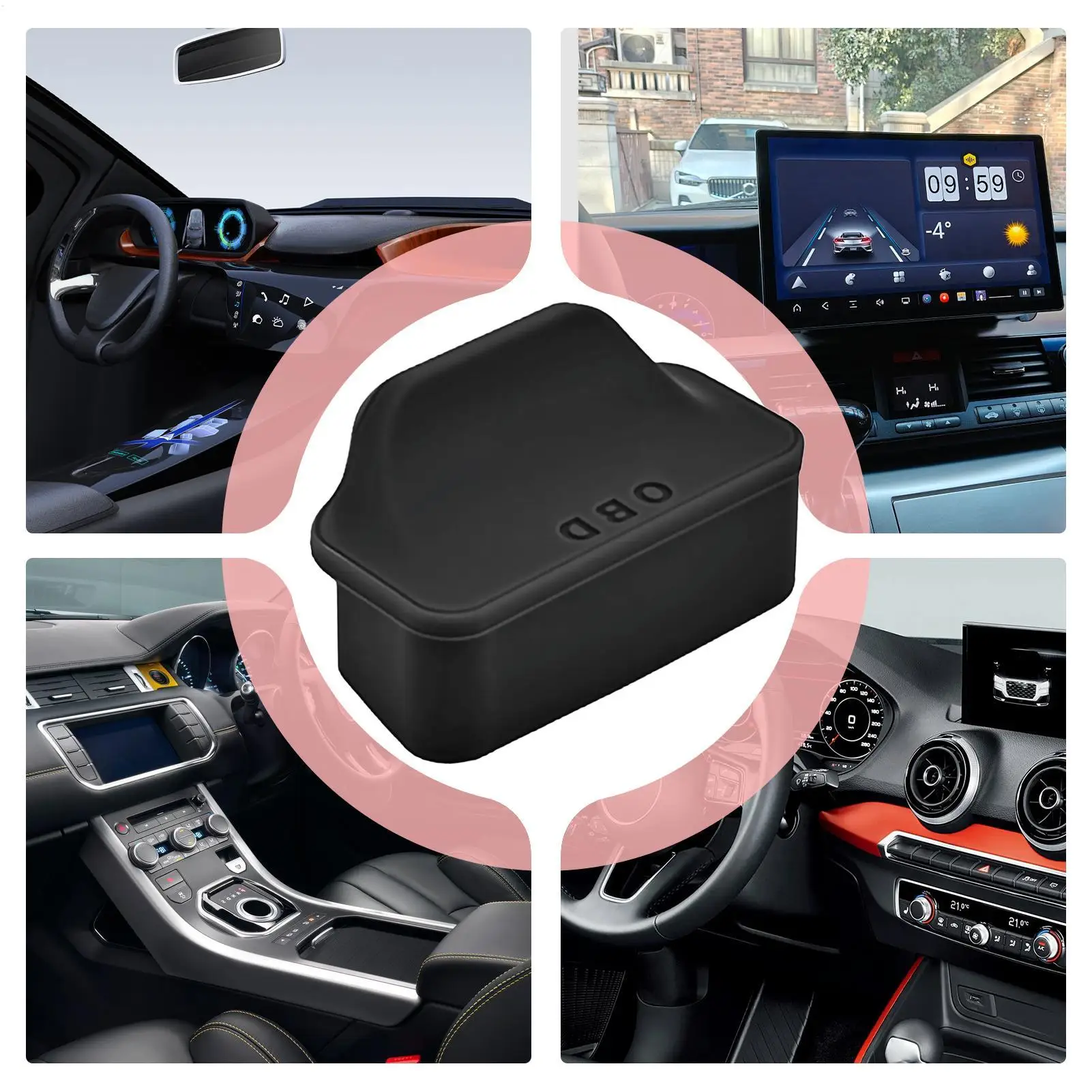 OBD ポートダストカバー OBD ポート保護カバー診断コネクタプロテクターカーゴゴルフカートセダントラック SUV バン RV