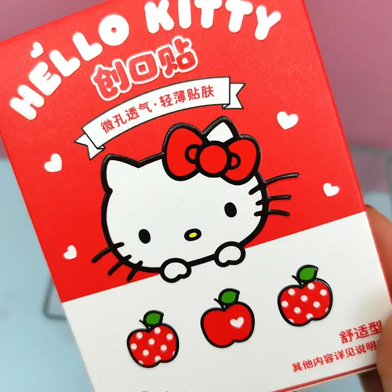Hello Kitty Kuromi Cinnamoroll Plaster 40Pcs Waterproof Adorable Cute Band Aid for Kids Wound Care Kawaii Cartoon Design