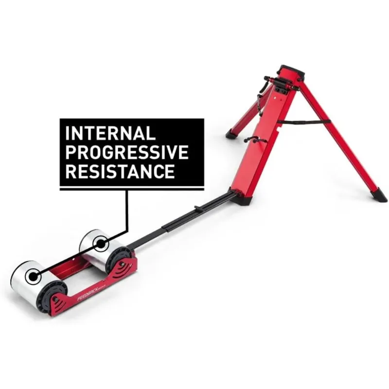 Omnium Over-Drive Portable Bike Trainer with Travel Bag,Red