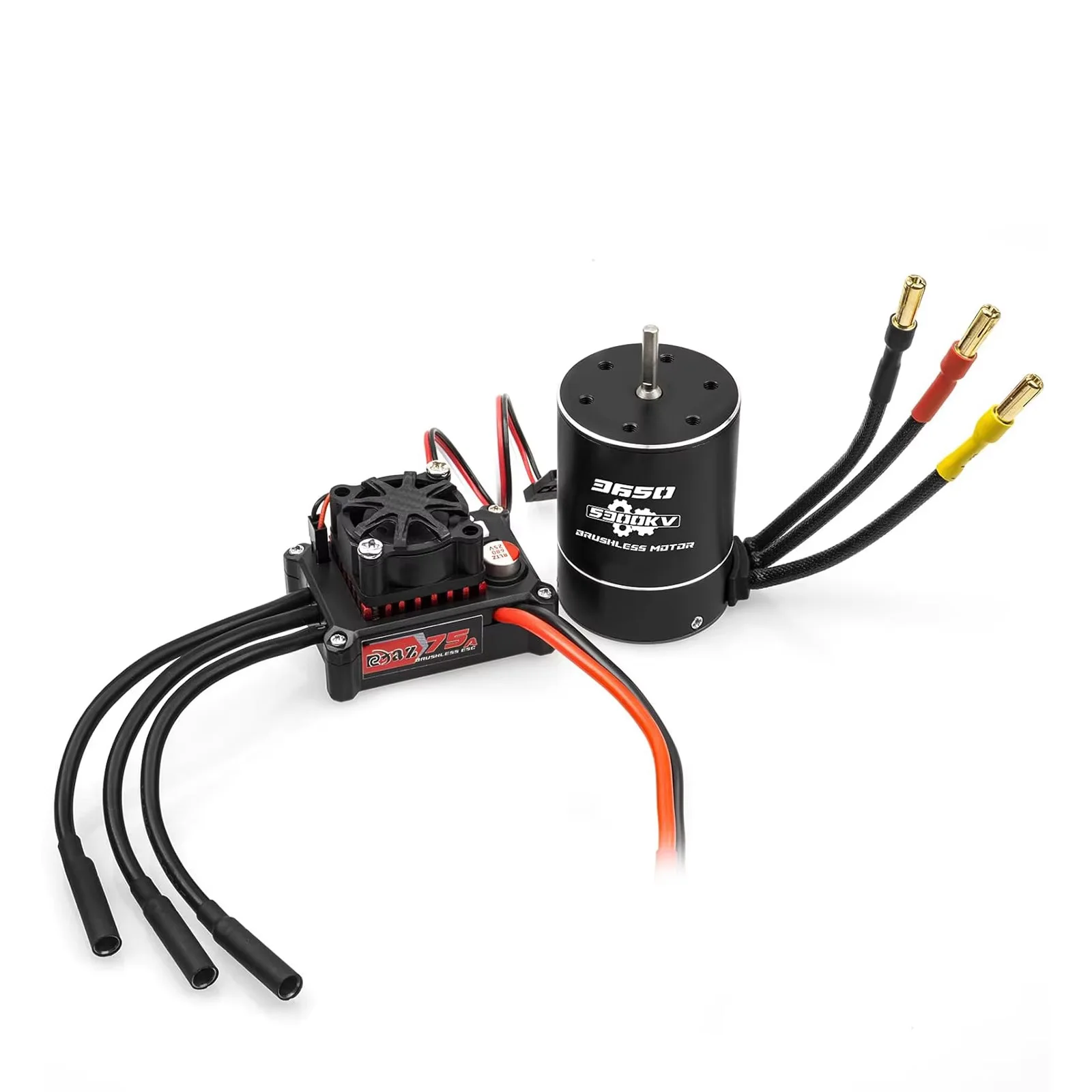 RC Brushless Waterdichte Power Combo 75A/480 ESC 3650 3.175mm As voor 1/10 SCX10 TRX4 RC Auto Truck Racing/Off-Road/Hoge Snelheid ​ - afbeelding 2