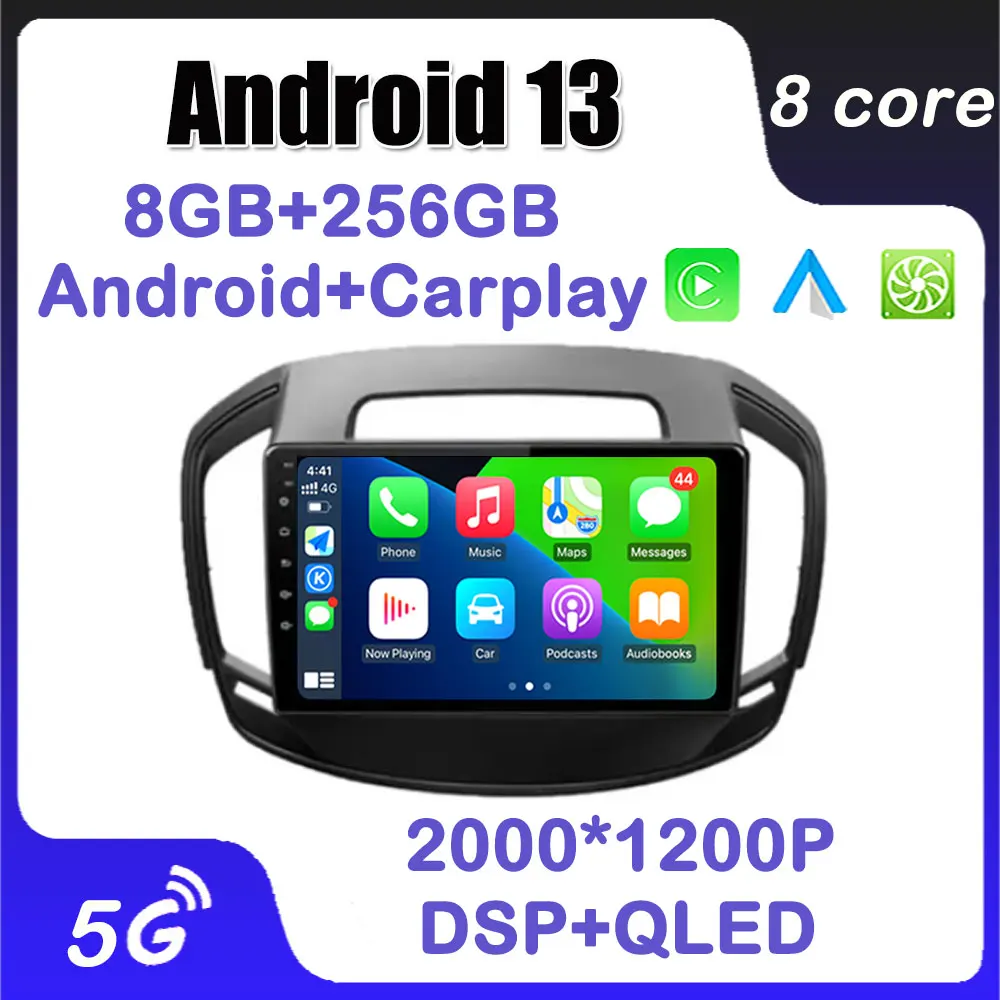 

9'' Android 13 Car Radio for Opel Insignia for Buick Regal 2013 - 2017 Multimedia Player Navigation Stereo WiFi BT Auto Carplay