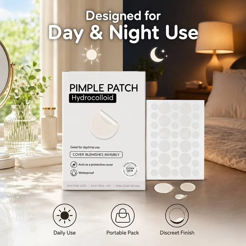360pcs Hydrocolloid Patches | With Salicylic Acid & Tea Tree Oil, Invisible Fit, Ideal For Makeup Prep & Daily Care