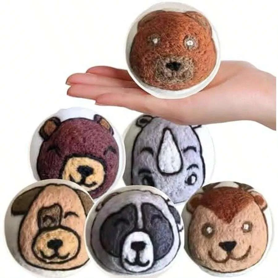 

Wool Dryer Balls 4 XL Organic Wool Balls, Reusable Natural Fabric Softener, Reduce Drying Time, Wrinkles, Static and Laundry Cl