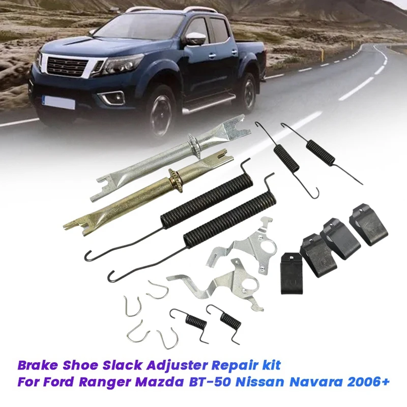 1Set Car Brake Shoe Slack Adjuster Repair Kit For Ford Ranger Mazda BT-50 Nissan Navara 2006+ UH71-26-640 UH71-26-630