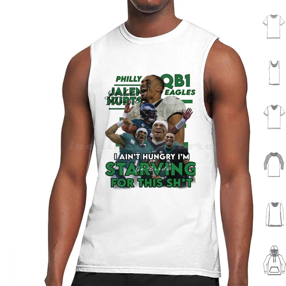 Jalen Hurts I'M Starving For This Tank Tops Print Cotton Jalen Hurts Jalen Hurts