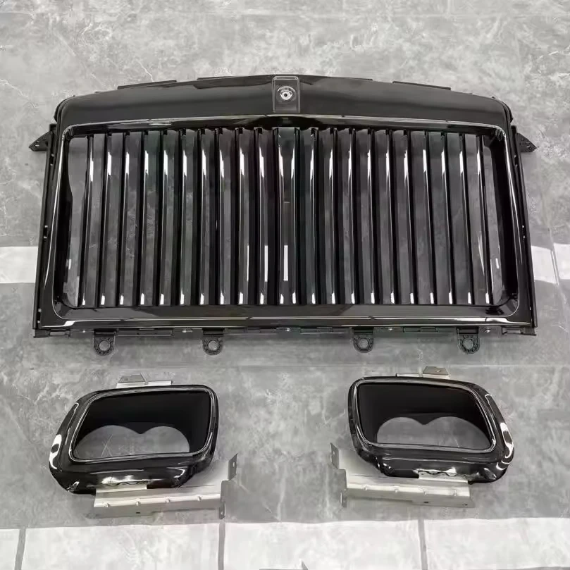 

Tom AutoGrille and Exhaust Pipe Fit for 1029 Rolls Royce Cullinan BB Type Body Kit Upgrade Front Car Grille and Rear Exhaust