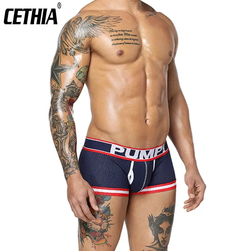 1pc Men Boxer Shorts Panties Cotton Underwear Kits Sexy Briefs Breathable Soft Fashion Sports Underpants Man Lingerie Gifts