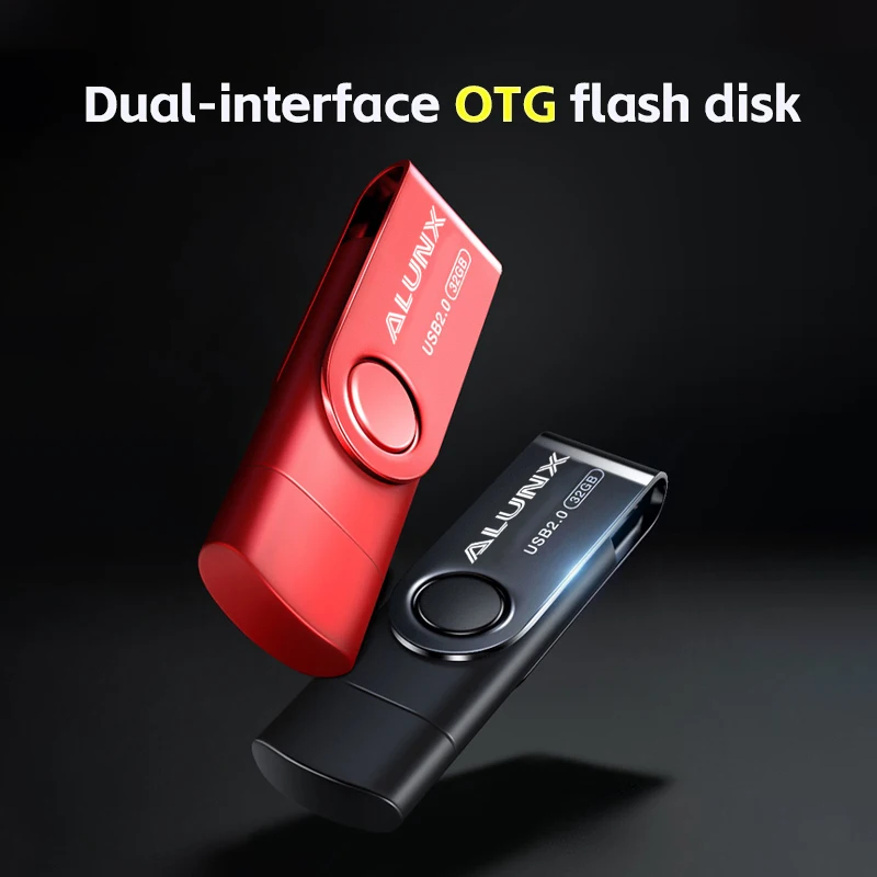 محرك فلاش معدني من TYPE-C Udisk متعدد السعة 4 جيجابايت/8 جيجابايت/16 جيجابايت/32 جيجابايت/64 جيجابايت معدن متين متوافق مع الهاتف/الكمبيوتر اللوحي المحمول Hig