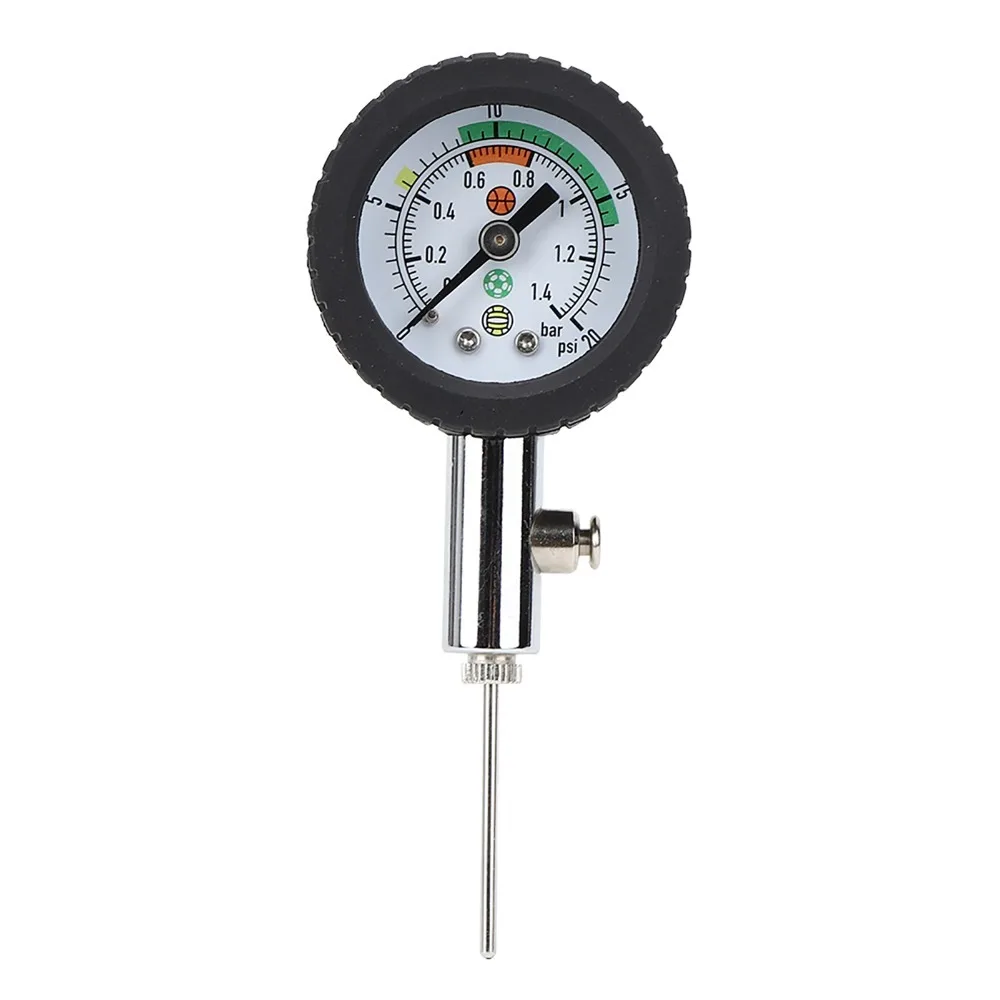 

Stainless Steel Portable Football Pointer Mini Universal Portable Inner Pressure Measurement Accurate Pressure Gauge