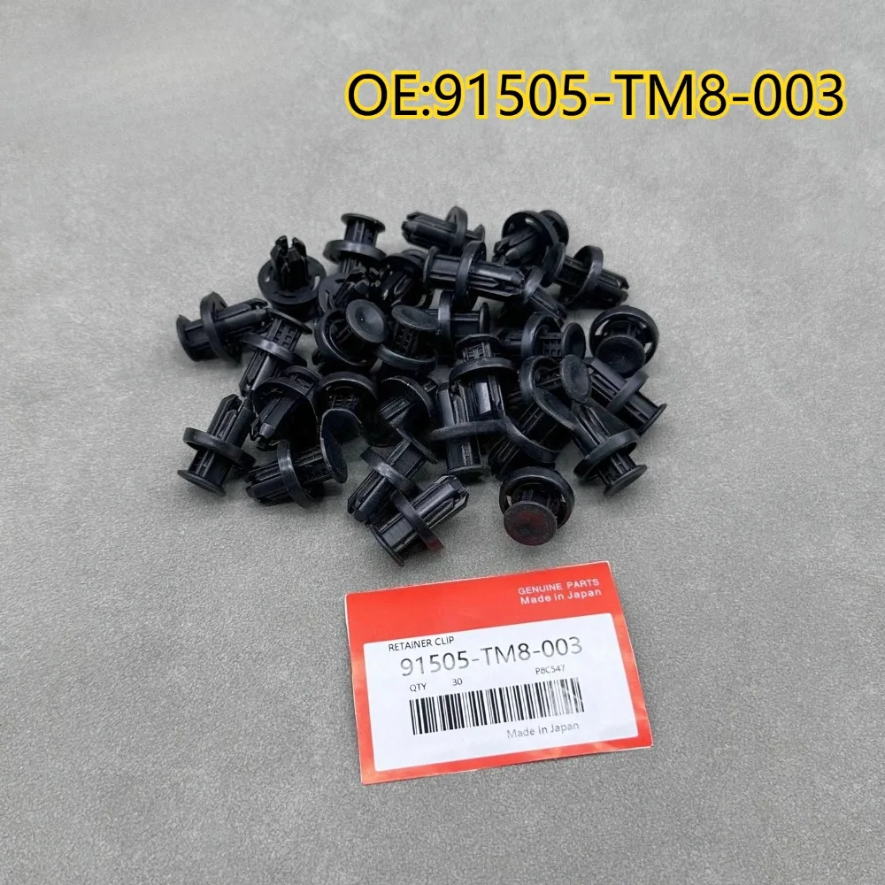 

High quality New For 30PCS 91505-TM8-003 Suitable for Honda engine/bottom cover fixing clip