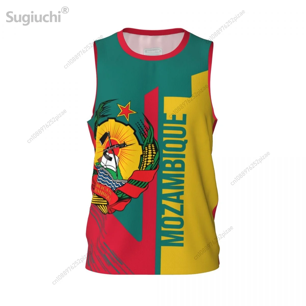 Custom Name Number Mozambique 3D Flag Sports T-shirts Men Clothing Breathable For Basketball Running Fitness T shirt