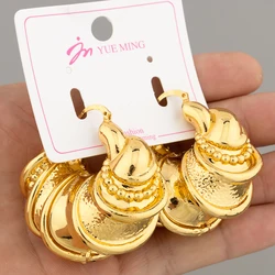 Large Earrings for African American Plated Jewelry Fashion Beautiful Dubai Women Hoope Earring Wholesale