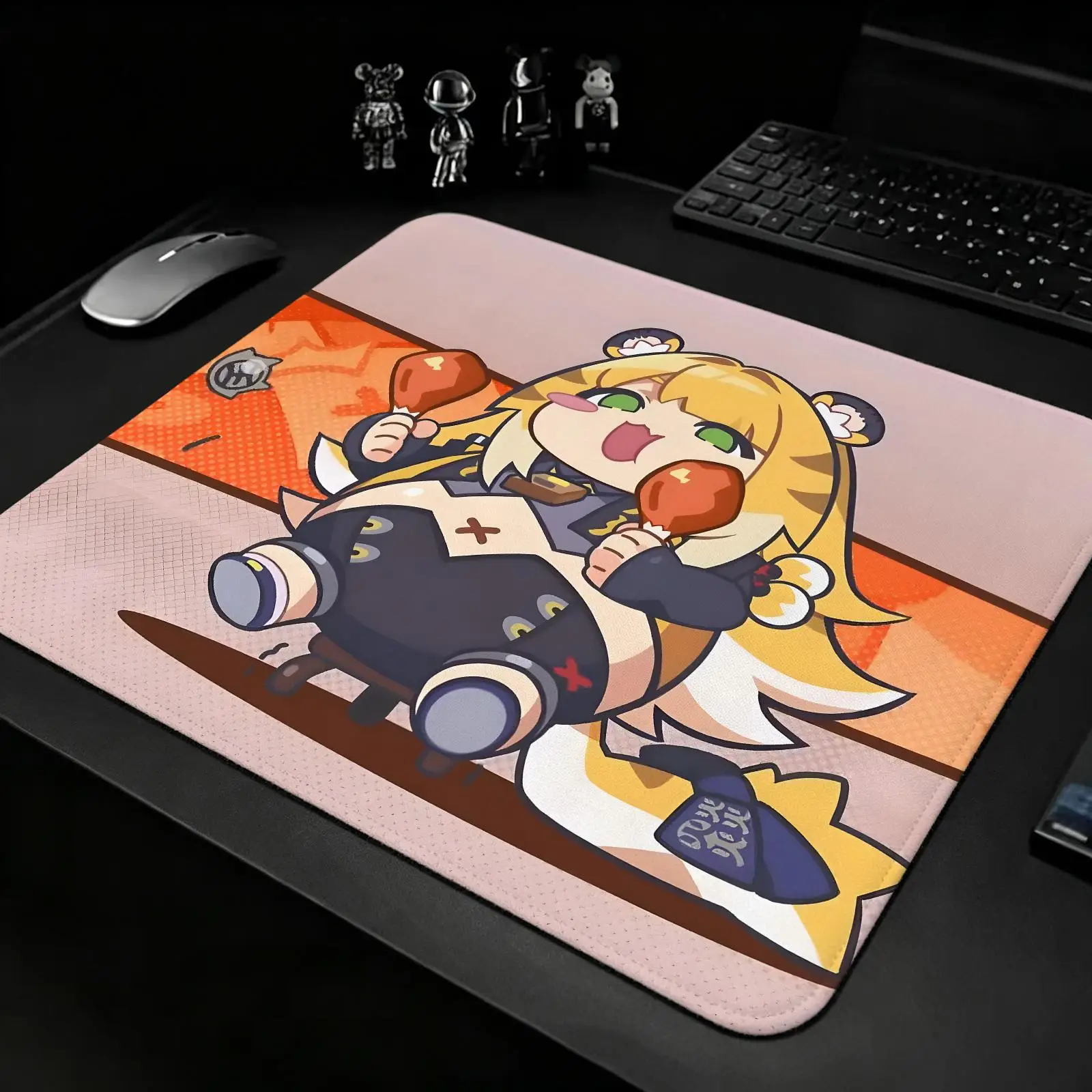 Zenless Zone Zero Ju Fufu S/M/L Gaming Mat,Reinforced Stitched Edge,Portable Non‑Slip Pad for Laptop Office & E‑Sports Game Play