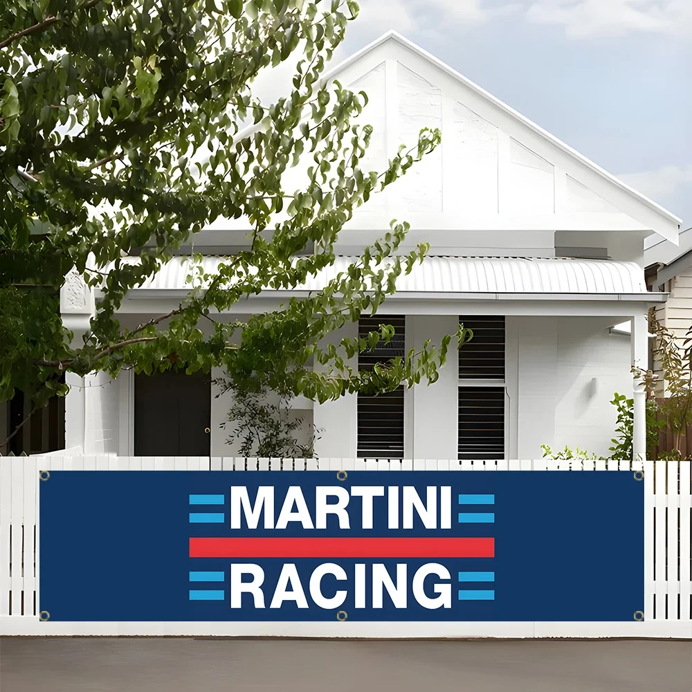 60X240cm MARTINIs Banner Flag Racing Car Painting Racer Home Poster Advertise Logo Sport Outdoor Club Digital Printing Banner