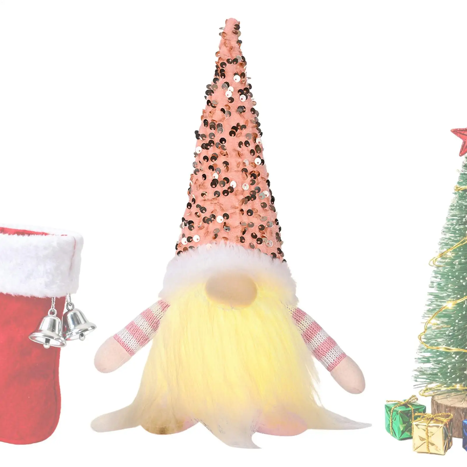 

Рождественские гномы 12 дюймов с блестками, плюшевые фигурки с блестками, праздничные гномы на День Благодарения, праздник, зима, праздничный дом