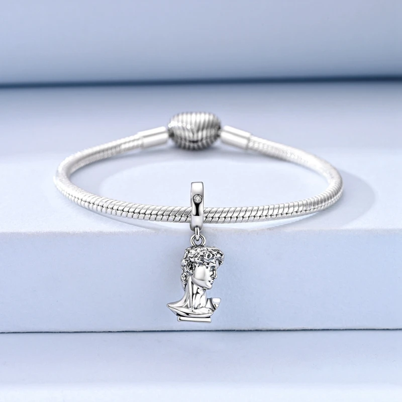925 Sterling Silber Soldaten-Charm-Perlen, Wachposten, Telefonzelle, Uhrenturm, Reise-Charm für DIY-Armband, Halskette, Geschenk – Detail 8