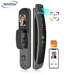 

Tediton Smart Home Automatic 3D Face Recognition Wifi Fingerprint Smart Door Lock