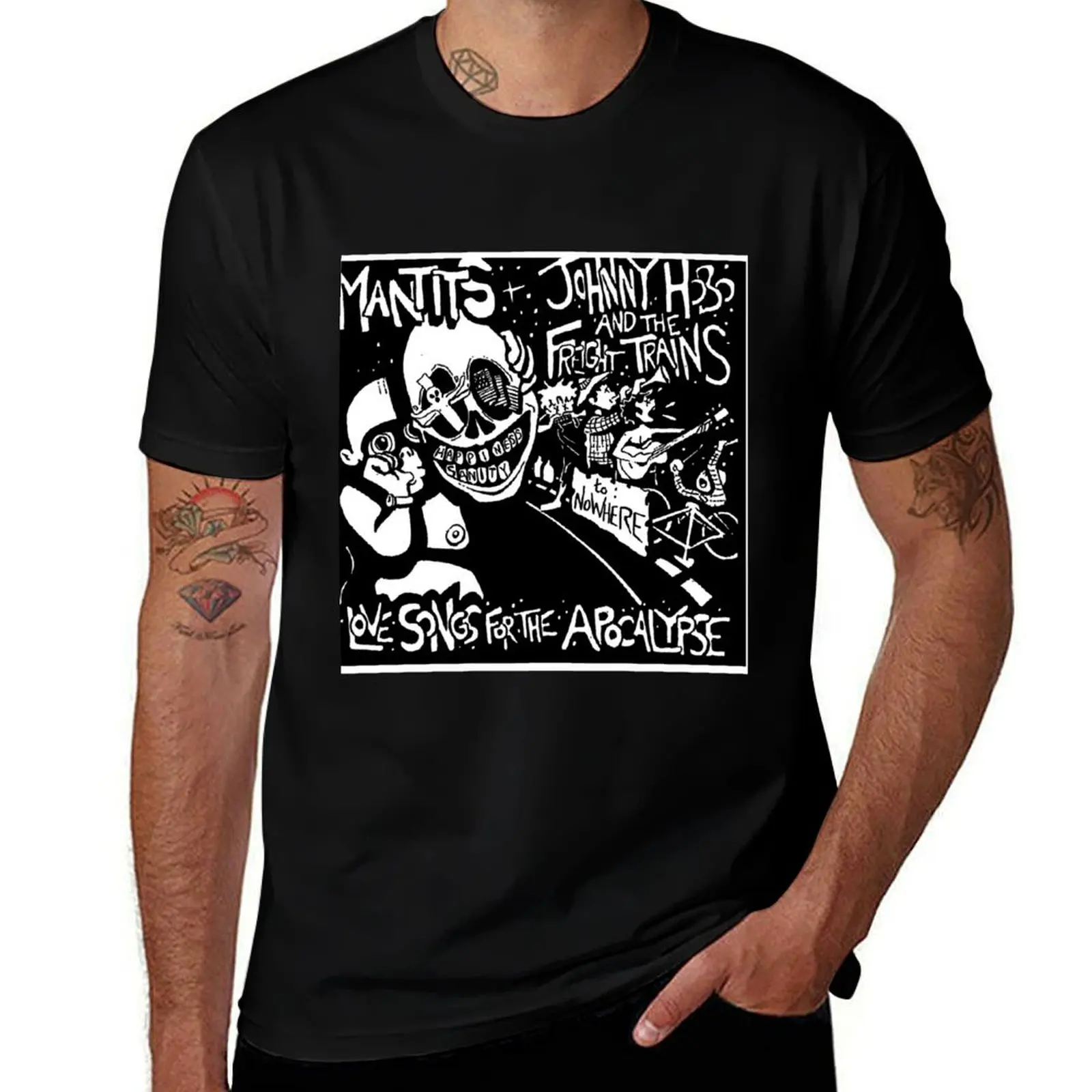 

Folk Punk Johnny hobo and the freight trains T-Shirt anime t shirts oversize funny t shirts cotton