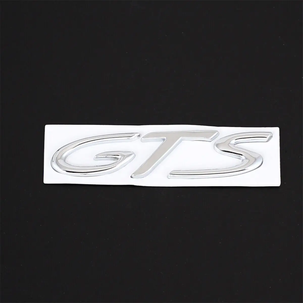 

1pc GTS Logo Chrome Nameplate Sticker Emblem Trunk Rear Lid Badge for 911 985 Cayman Cayenne Car Accessories