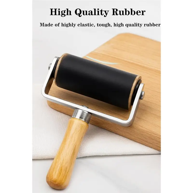 ~Latest Model For Block Printing For Stamp Rubber Brayer Rollers 7-Pack Kit- Ink Rollers For Printmaking, DIY Crafts& Painting,