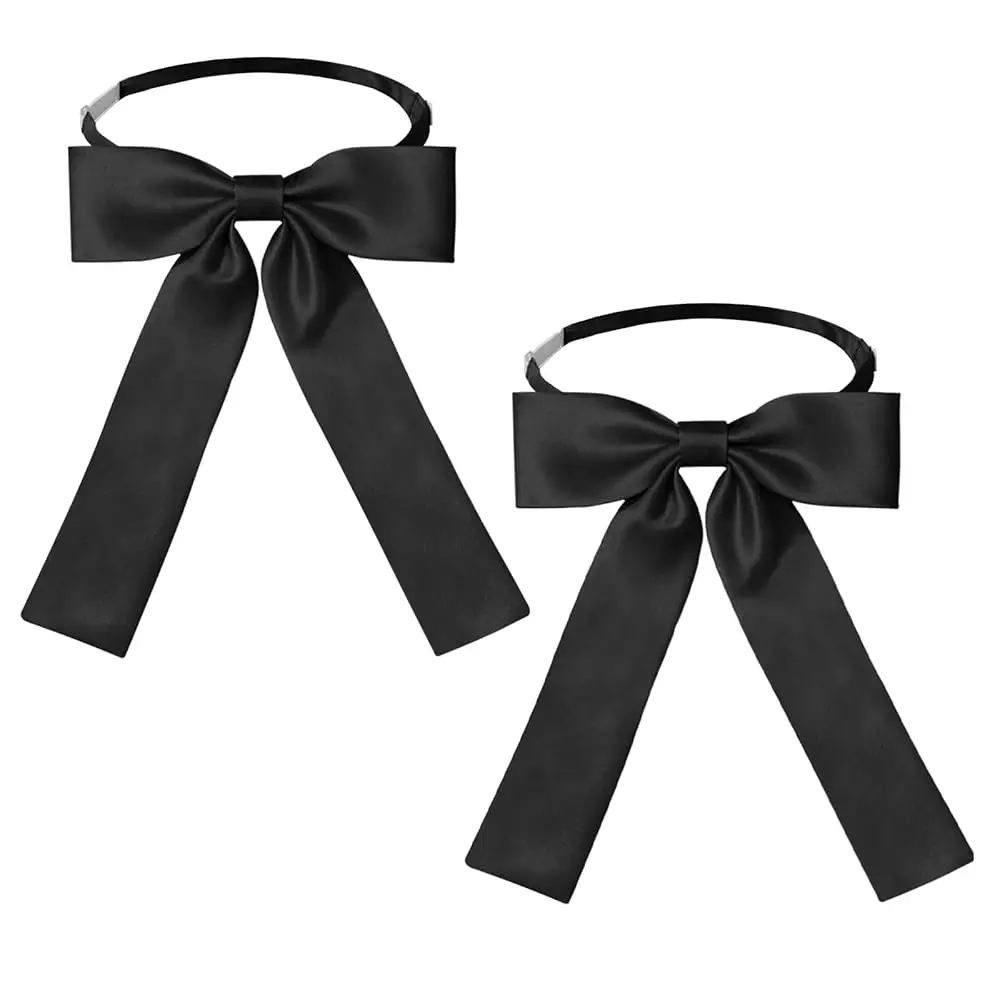 

Женская галстуки-бабочки, черные галстуки-бабочки в западном стиле для мужчин и женщин, готовые галстуки-бабочки с лентой для вечеринок и рубашек