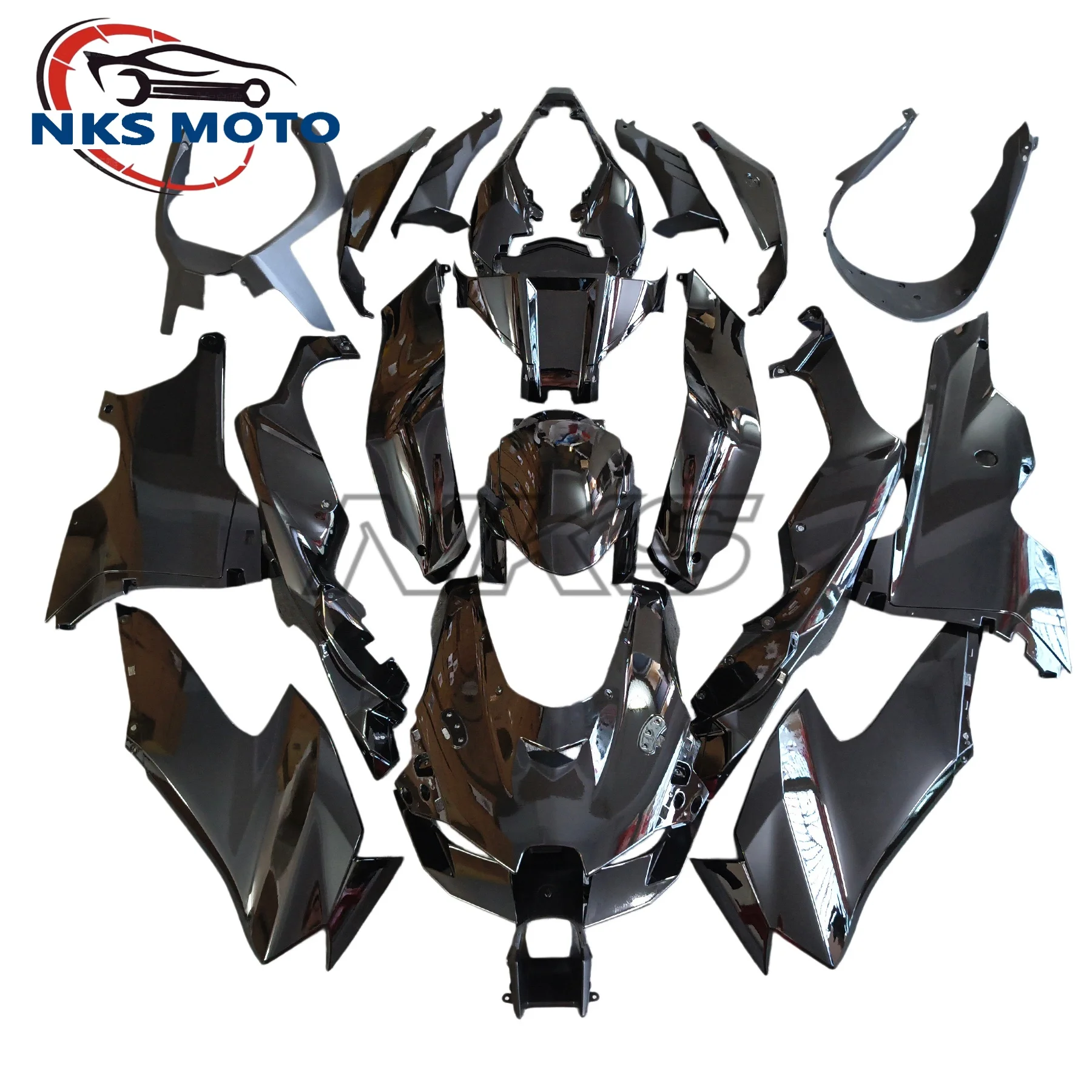 For Kawasaki ZX10R 2021 2022 2023 2024 2025 2026 ABS Injection Motorcycle Body Fairing Kit Full Bright Black
