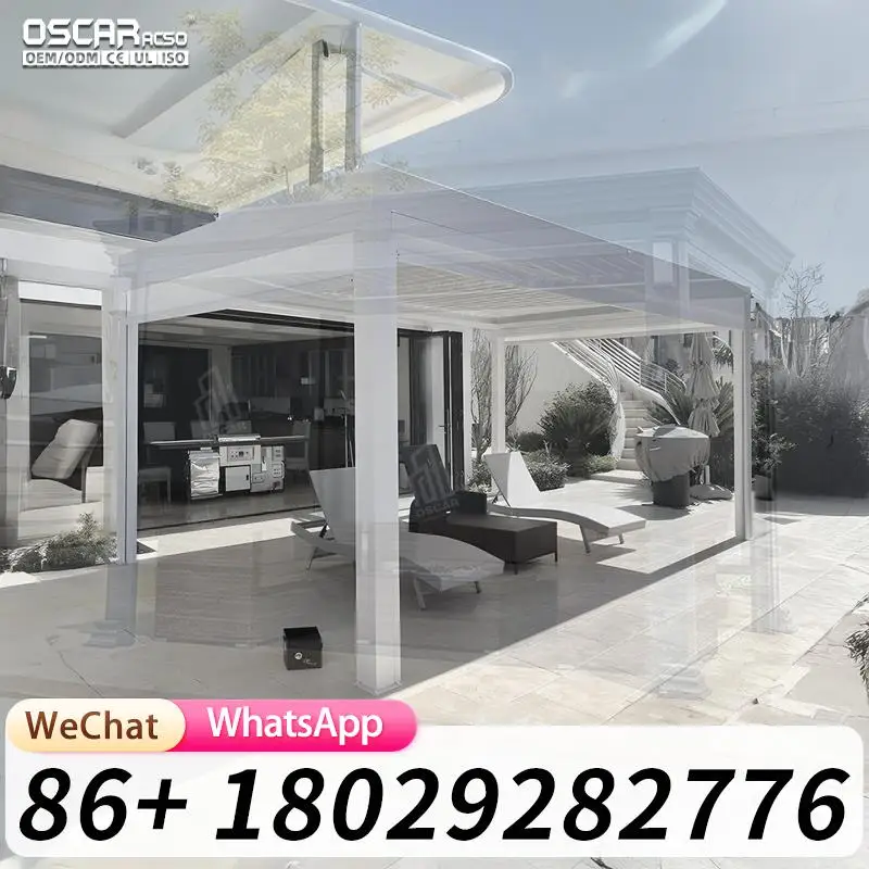 12x20 20x20 Aus Aluminium Carport Canopy with Storage and Solar Function pergola