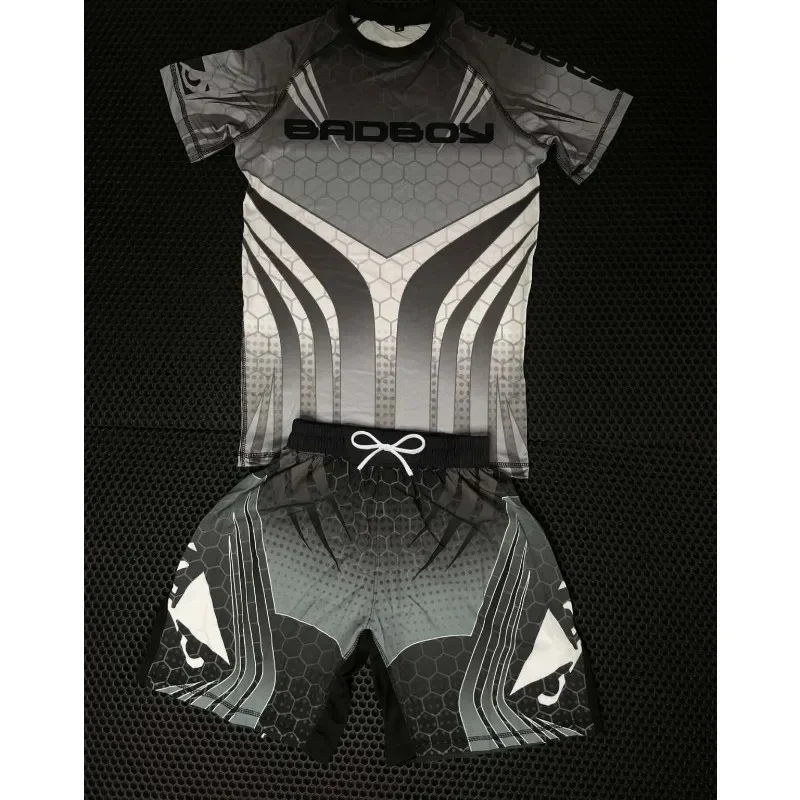2026 New fashion combat suit set for 2026, breathable and sweat absorbing, Jiu Jitsu training suit+shorts for both men and women
