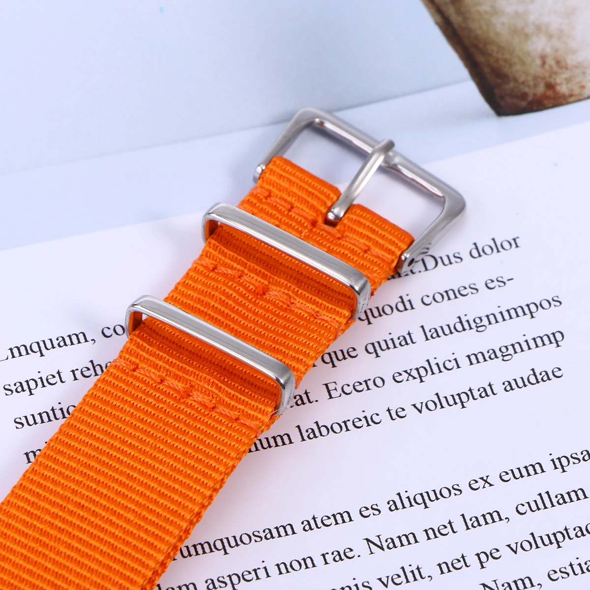 

Nylon Strap Harmless Watch 18mm Metal Mechanically Braided Bands Lasting Comfort