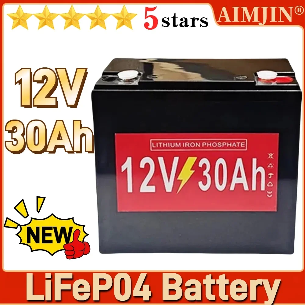 

New 12V 30Ah Lithium Iron Phosphate battery pack High power storage battery