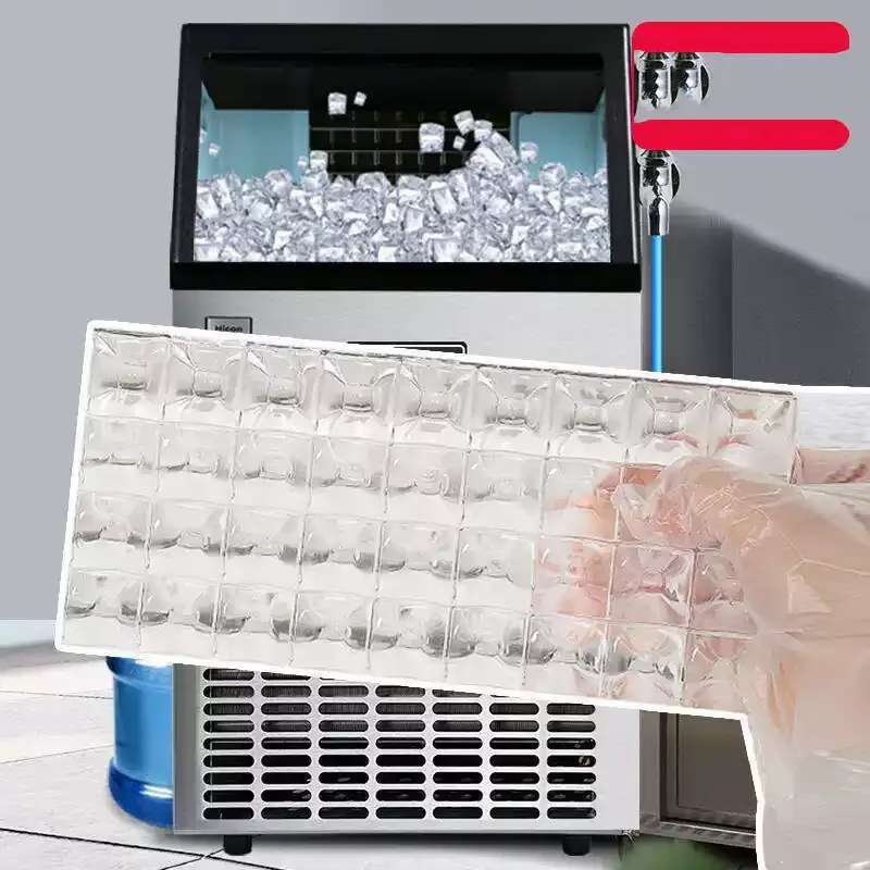 Hot Sale  Automatic Commercial Home Small Ice Maker Food and Beverage Square Industrial Use