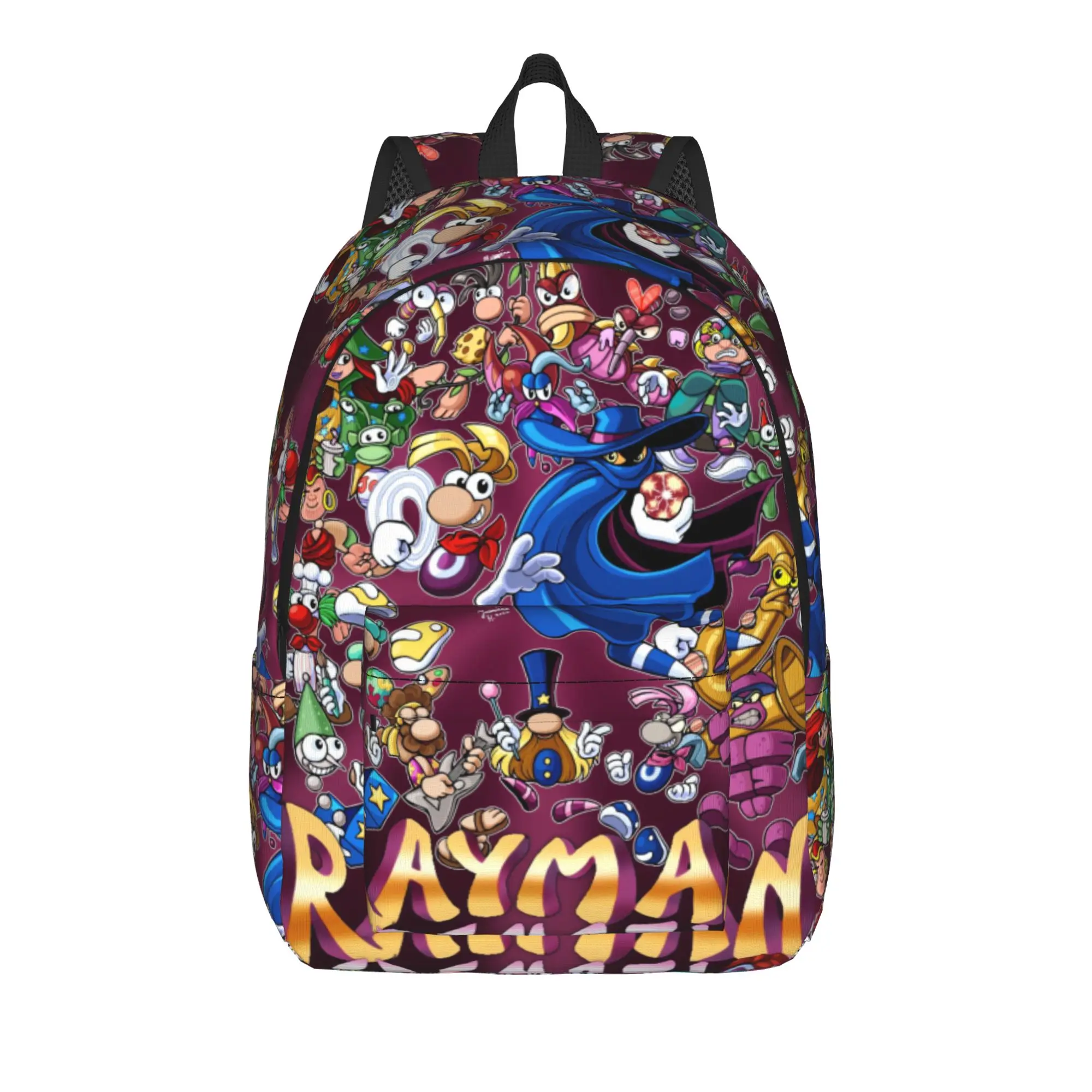 Cartoon Games Rayman Legends Backpack  Outdoor Backpacks Women High Quality Big High School Bags Modern Rucksack
