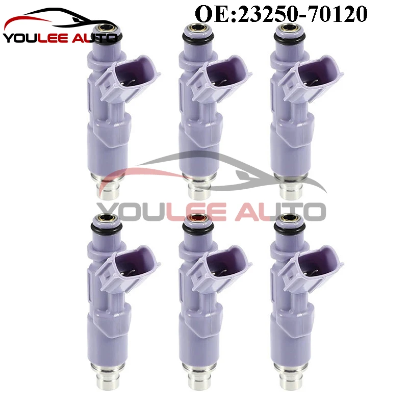 

6PCS 23250-70120 2325070120 2320970120 23209-70120 Fuel Injectors For Lexus IS200/300 Toyota Altezza Mark 2 Chaser Auto Parts