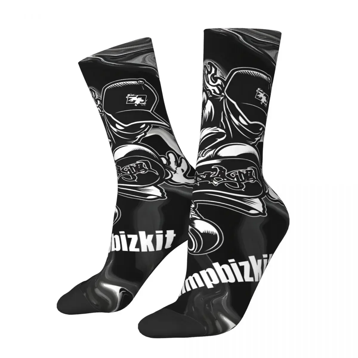 

Treding Men's Socks Retro Harajuku Limp Bizkit Street Style Novelty Casual Crew Sock