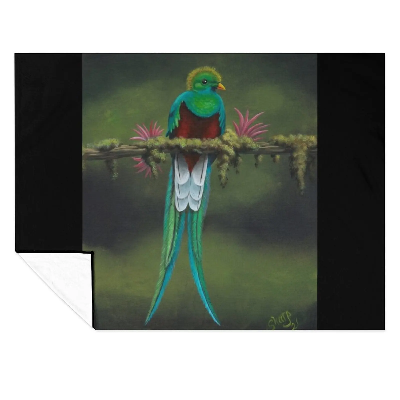 

Resplendent Quetzal Throw Blanket Luxury Hairy Bed linens Moving Blankets