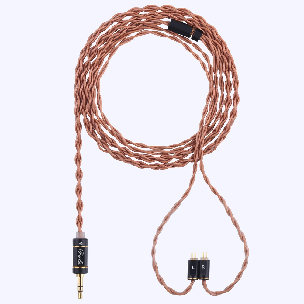 5N high-purity copper pluggable MMCX headphone cable 0.78 dual pin headphone upgrade cable 4.4mm2.5mm3.5mm balanced head IEM